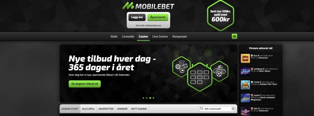 MobileBet-nettside