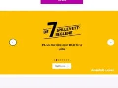 Spillevettregel: Du må være over 18 år for å spille