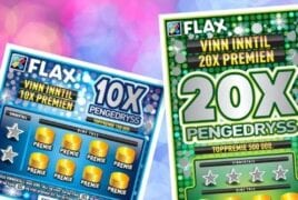 Svenske skrapelodd-lotterikort som tilbyr en sjanse til å vinne premier med multiplikatorer.