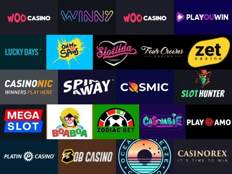 Oversikt over logoer fra alle casino med tips for å gjøre det beste valget.