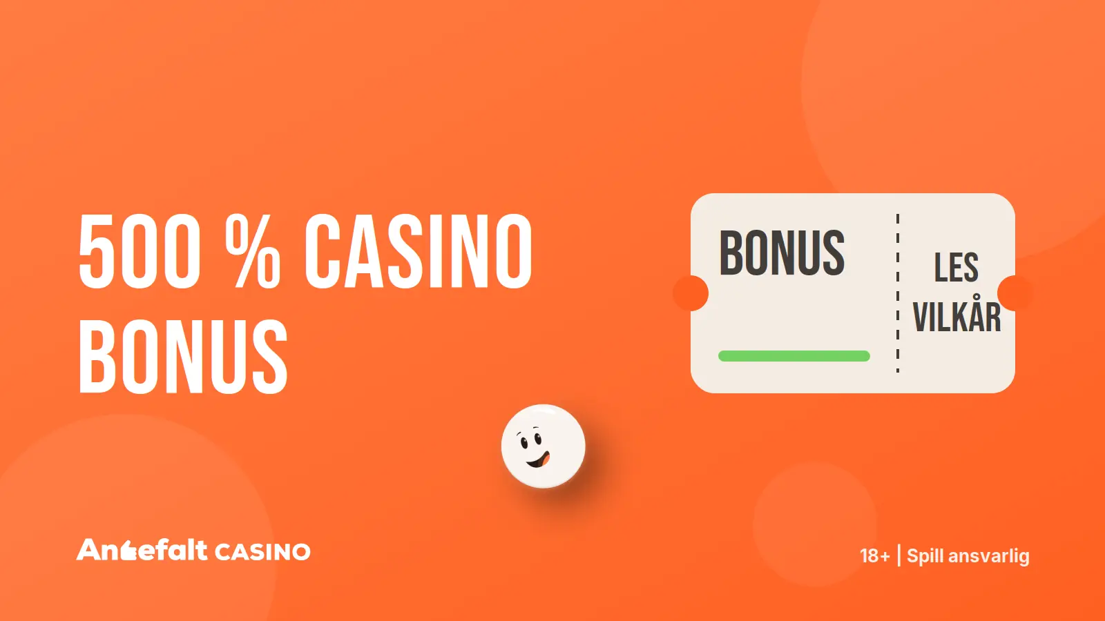 500 % casino bonus – illustrasjon fra AnbefaltCasino