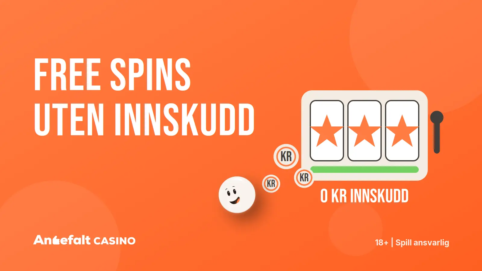 Free spins uten innskudd – illustrasjon fra AnbefaltCasino