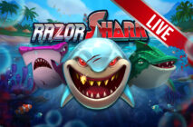 Razor Shark spilleautomat fra Push Gaming med hai i havet